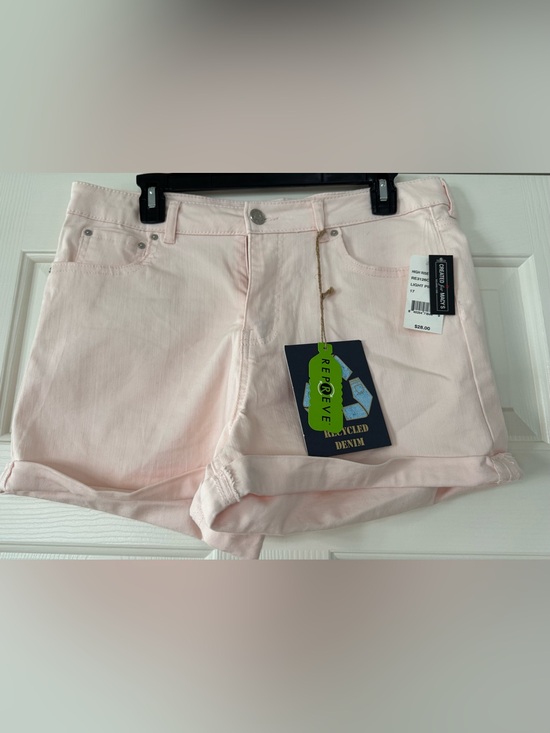 Indigo Rein Pants - Indigo Rein Pale Pink Denim Cuffed high rise Jean Shorts NEW